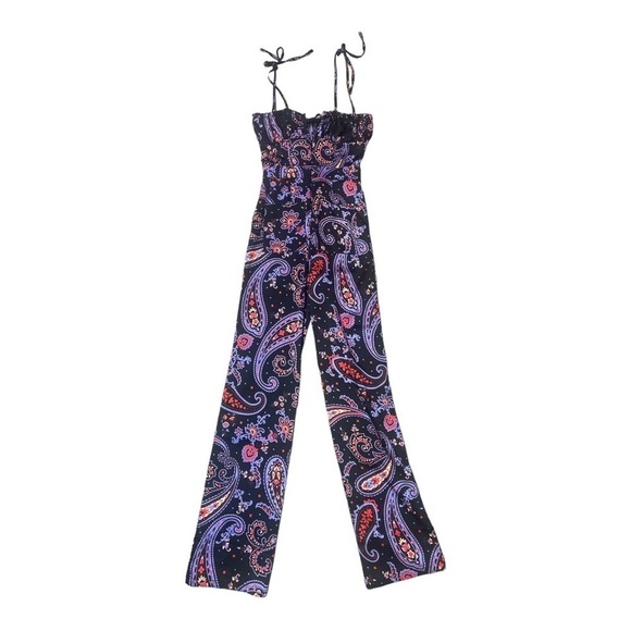 WeWoreWhat Danielle Bernstein Pull On Paisley Jumper Size 0 NWT RD1 - Picture 2 of 3